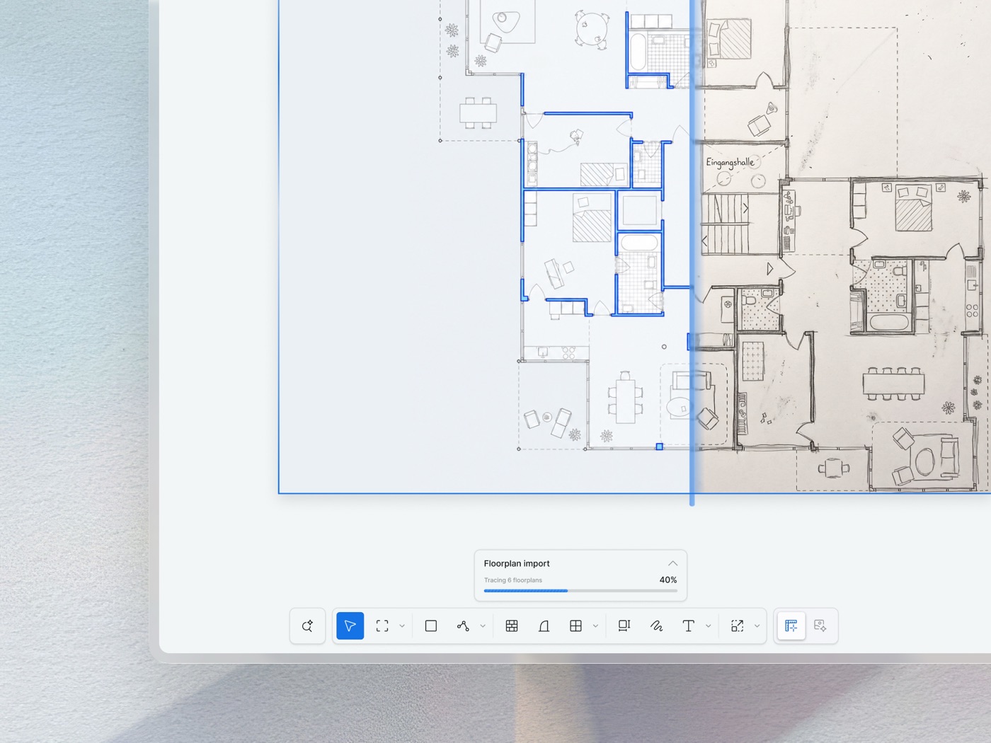 Editable floor plans from any image