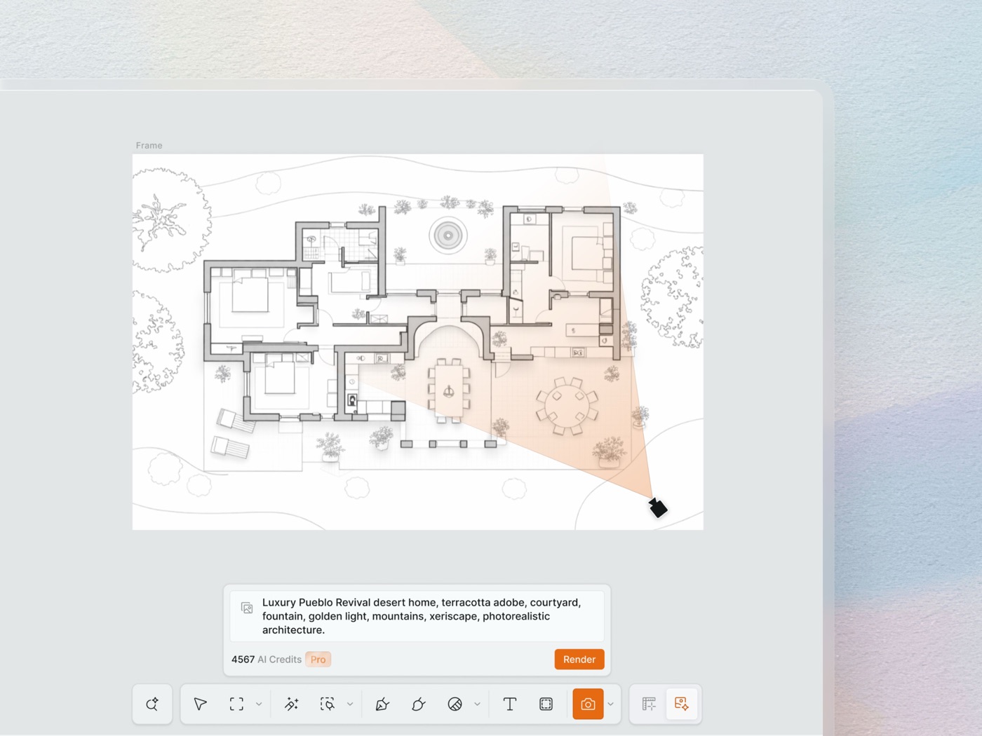 Renders that match the floor plan